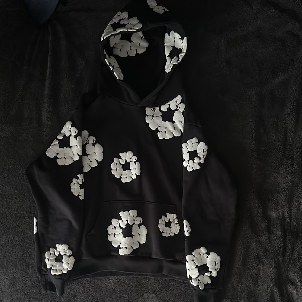 Black Denim Tears Wreath Hoodie
